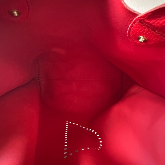 Red Mark & Graham Pebble Leather Tote Bag - Picture 11 of 12